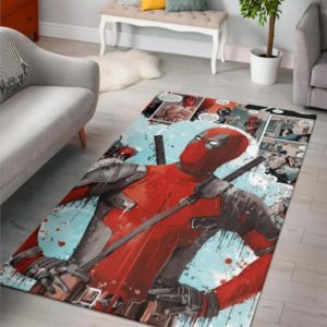 Deadpool Marvel Area Rug Carpet