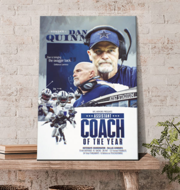 Defensive Coordinator Dan Quinn is the 2021 Assistant Coach of the Year NFL Honors Canvas