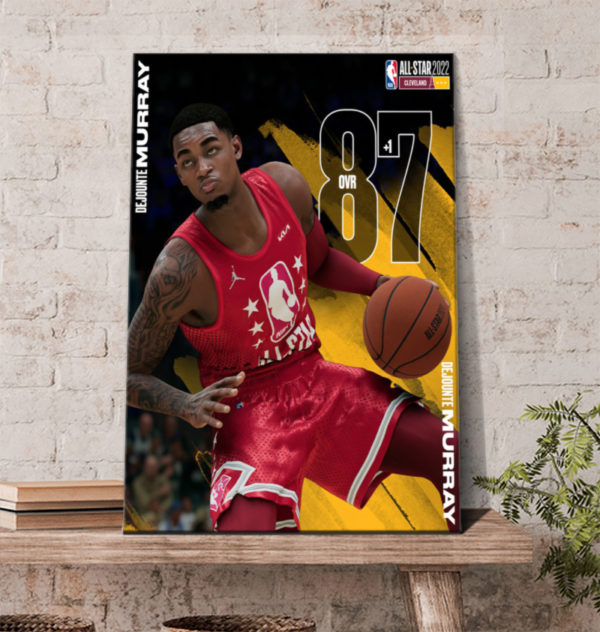 Dejounte Murray 87 NBA All Star 2022 Poster Canvas