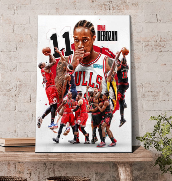 Demar DeRozan For MVP Chicago Bulls Poster Canvas