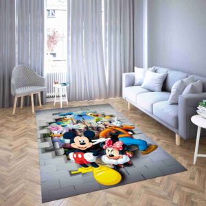 Disney 3D Character Image Of Stunning Area Rug Carpet