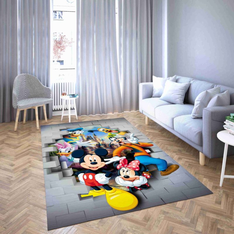 Disney 3D Character Image Of Stunning Area Rug Carpet - REVER LAVIE