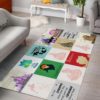 Disney Mickey Mouse With Its Reflection  Area Rug Carpet