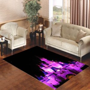 Disney Castle Holiday Night Ligght Area Rug Carpet