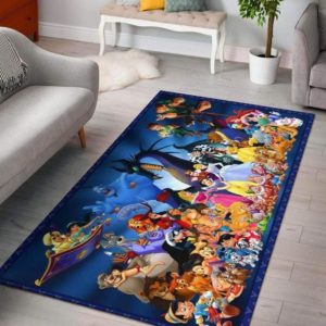 Disney Characters Area Rug Carpet  For Living Room