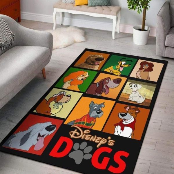 Disney Dogs Area Rug Carpet