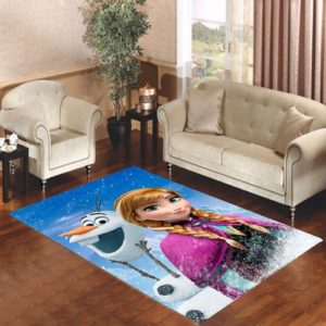 Disney Frozen Anna And Olaf  Area Rug Carpet