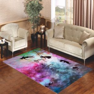 Disney New Peter Pan Quote Galaxy Area Rug Carpet