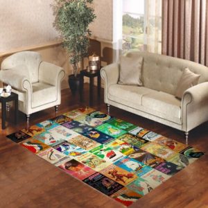 Disney Poster Movie Collage Area Rug Carpet