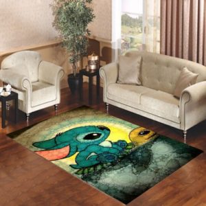 Disney Stitch And Turtle Area Rug Carpet