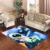 Disney Stitch Face Area Rug Carpet