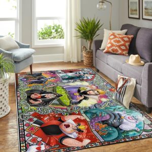 Disney Villains Area Rug Carpet For Living Room
