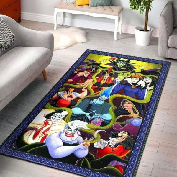 Disney Villains Area Rug Carpet