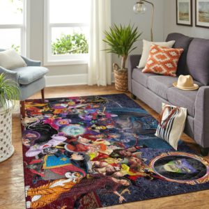 Disney Villains Ursula Scar Chernabog Maleficent Captain Hook  Area Rug Carpet