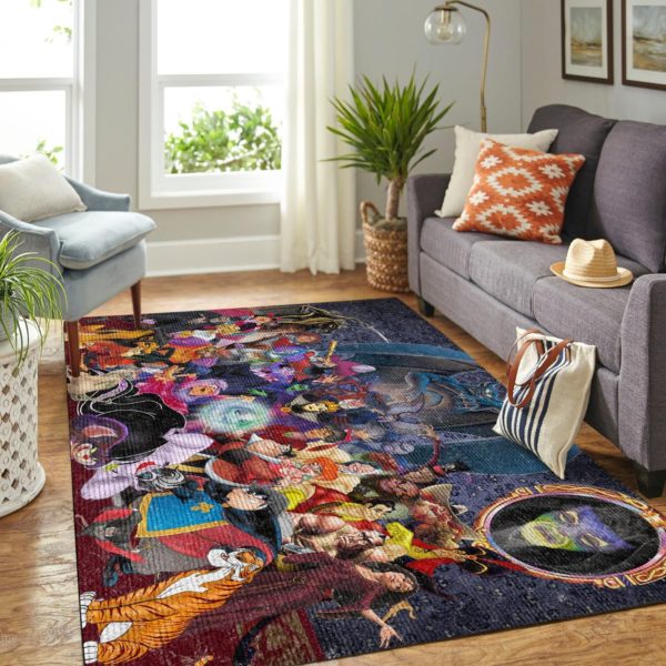 Disney Villains Ursula Scar Chernabog Maleficent Captain Hook  Area Rug Carpet