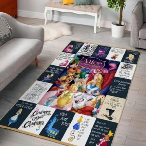 Disneys Alice In Wonderland  Area Rug Carpet