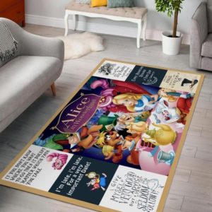 Disneys Alice In Wonderland Area Rug Carpet