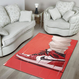 Drawing Sneaker Rug Home Decor