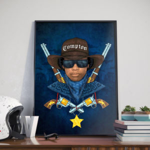 Eazy-E Vintage 90s Hip Hop Poster Canvas