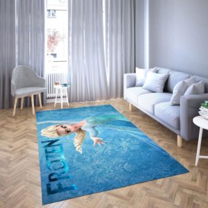 Elsa Princess Frozen Disney Area Rug Carpet For Livign Room Home Decor