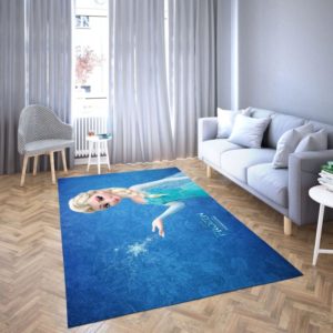 Elsa Princess Frozen Disney Area Rug Carpet Home Decor
