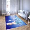 Elsa Princess Frozen Disney Area Rug Carpet For Living Room