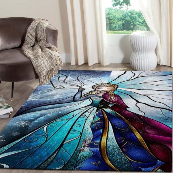 Elsa and Anna Disney Area Rug Living Room