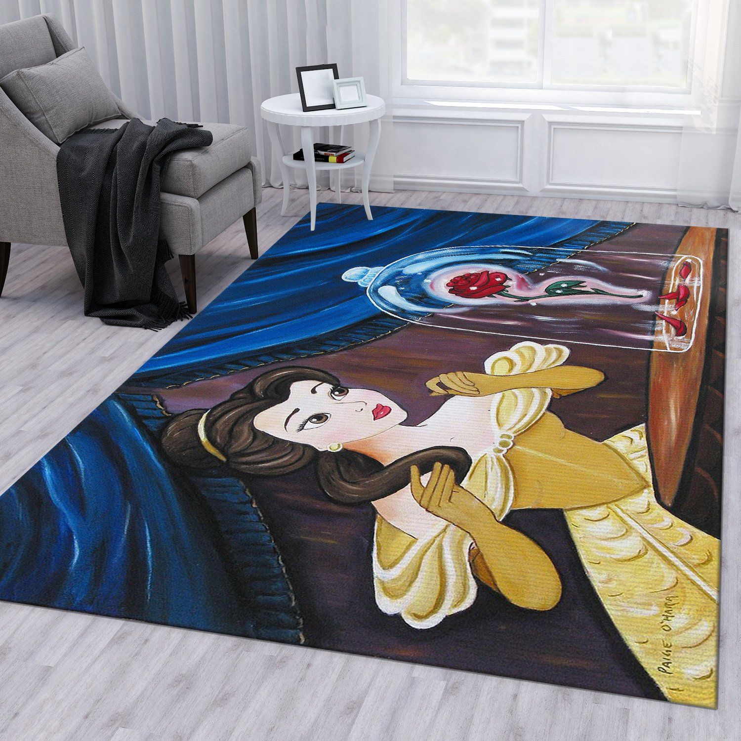 Enchanted Rose Disney Area Rug Carpet Enchanted Rose Disney Area Rug Carpet