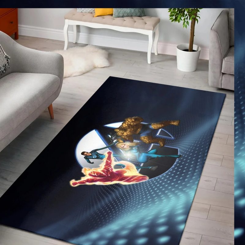 Fantastic Four Marvel Area Rugs Carpet Fantastic Four Marvel Area Rugs Carpet