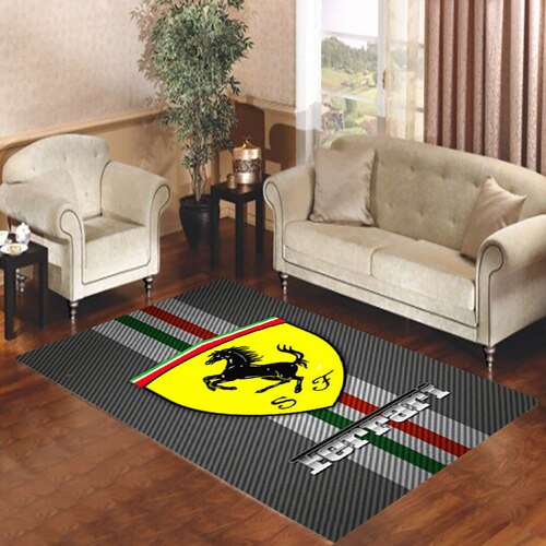 Ferrari Car Logo Area Carpet For Living Room Ferrari Car Logo Area Carpet For Living Room