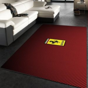 Ferrari Logo Area Rug For Living Room