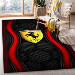 Ferrari Logo Area Rug For Living Room