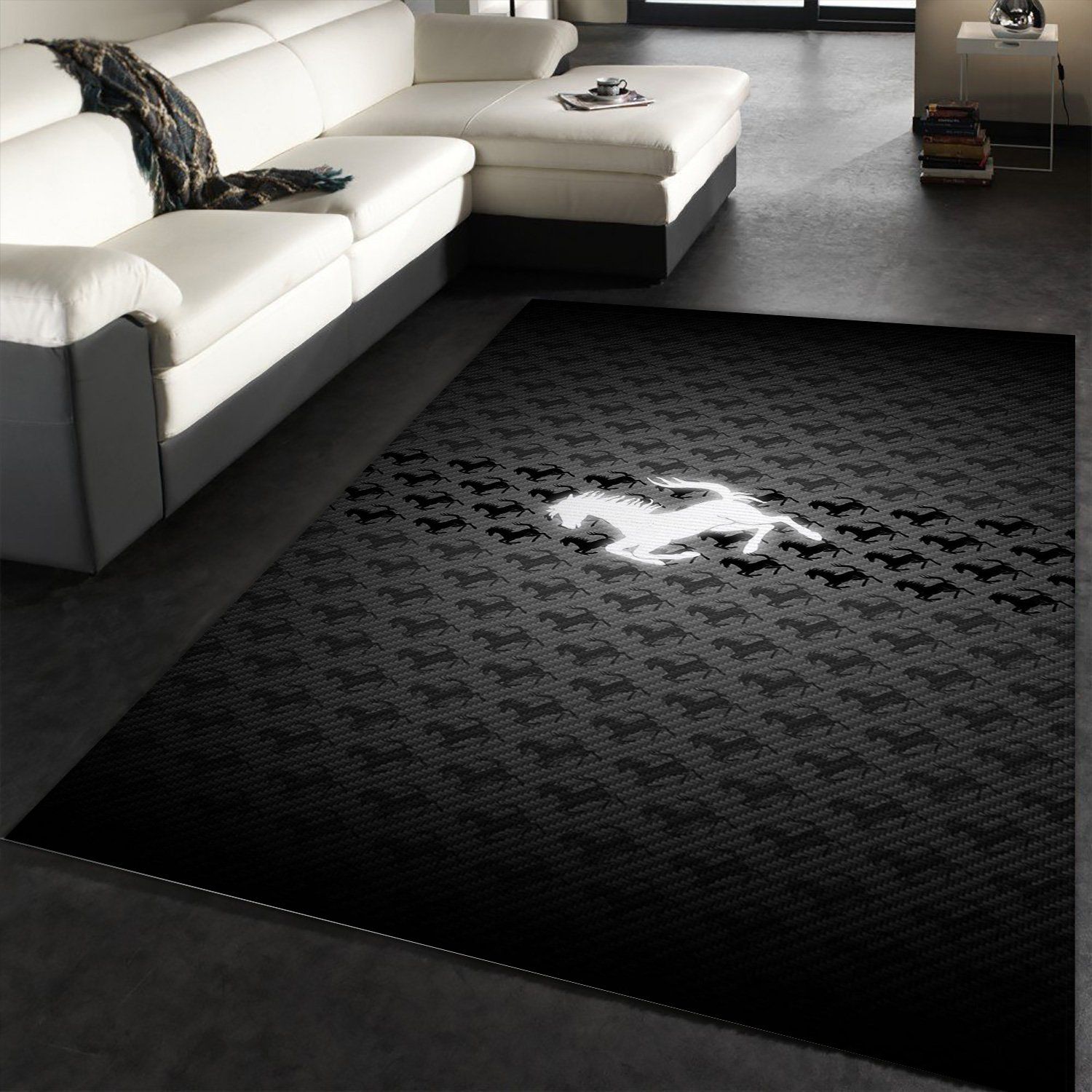 Ferrari Logo Rug Living Room Family Gift US Decor Ferrari Logo Rug Living Room Family Gift US Decor