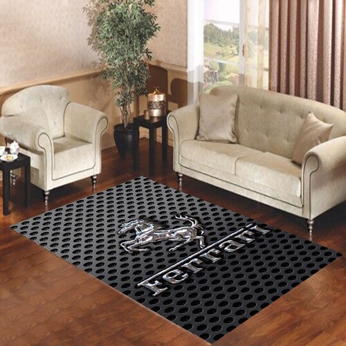 Ferrari Prancing Horse Area Carpet Rug Ferrari Prancing Horse Area Carpet Rug