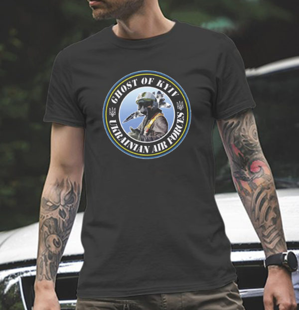 Ghost of Kyiv Ukrainian Air Forces T-Shirt