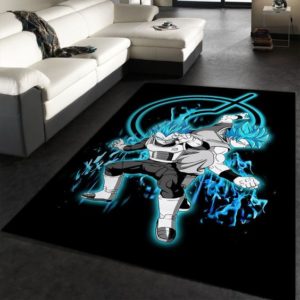 Goku And Vegeta Blue Dragon Ball Super Area Rug Home Decor
