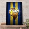 Los Angeles Ram Super Bowl Logo Poster Canvas