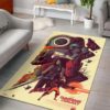 Lego Cartoon Of Marvel The Arvengers Hulk And Captain American Area Rug Carpet
