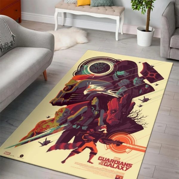 Guardians Of The Galaxy Marvel Area Rug Carpet