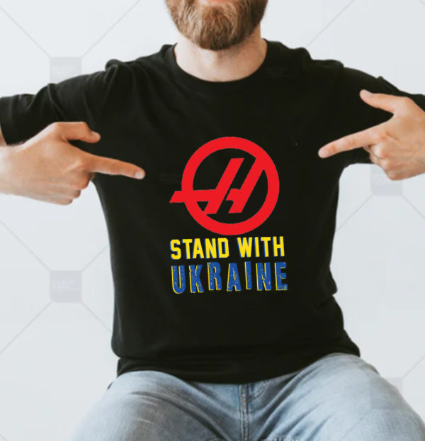 Haas F1 Drop Uralkali Haas Stand With Ukraine T-shirt
