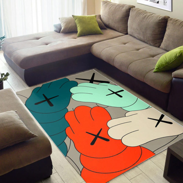 Hand Kaws Rug For Living Room