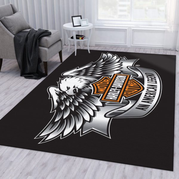 Harley Davidson An Amexican Legend Area Rug Carpet