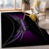 Harley Davidson Black Background Area Rug Carpet