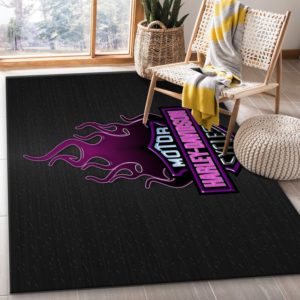 Harley Davidson Black Background Area Rug Carpet