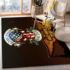 Harley Davidson Live Free Or Die Area Rug Carpet