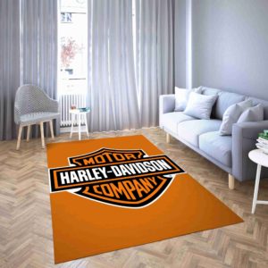 Harley Davidson Motorcycles Area Rug For Living Room