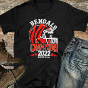 Helmet Cincinnati Bengals 2022 Champions Super Bowl T-Shirt