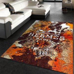 Hermes Flowers Area Rug Carpet