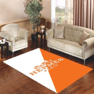 Hermes Orange Area Rug Carpet