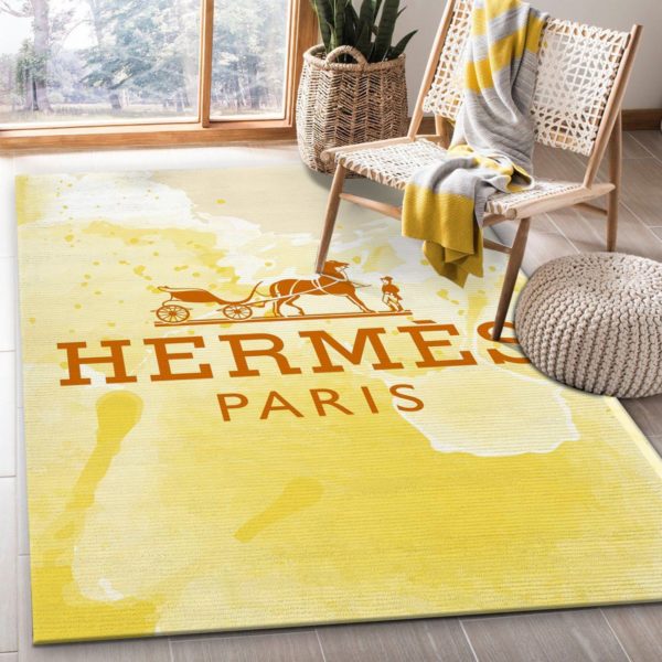 Hermes Paris Area Rug For Bedroom